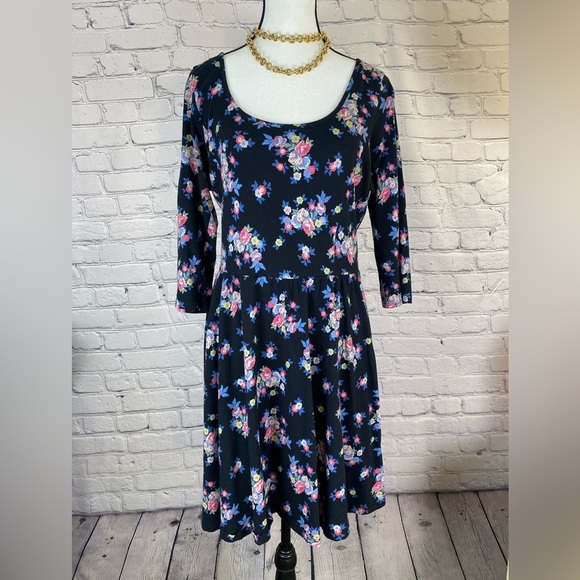 Lauren Conrad Long Sleeved Babydoll Dress size Large - Picture 1 of 10